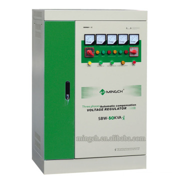 Customed SBW-50k Três fases de série Compensado Power AC Voltage Regulator / Stabilizer
